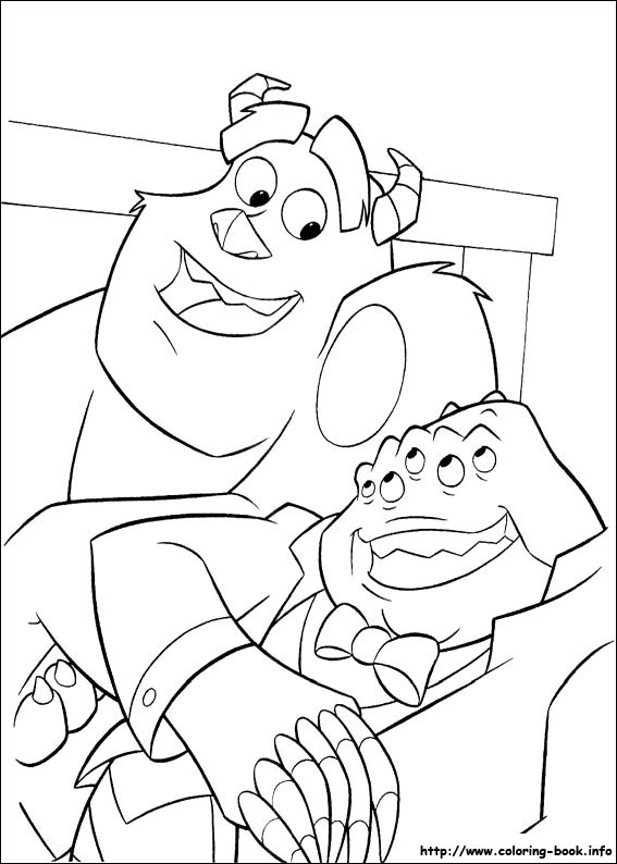 Monsters, inc. coloring picture